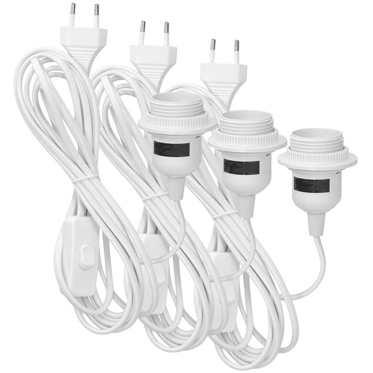 EU 303 switch cord E27 white EU 303 switch cord E27 white