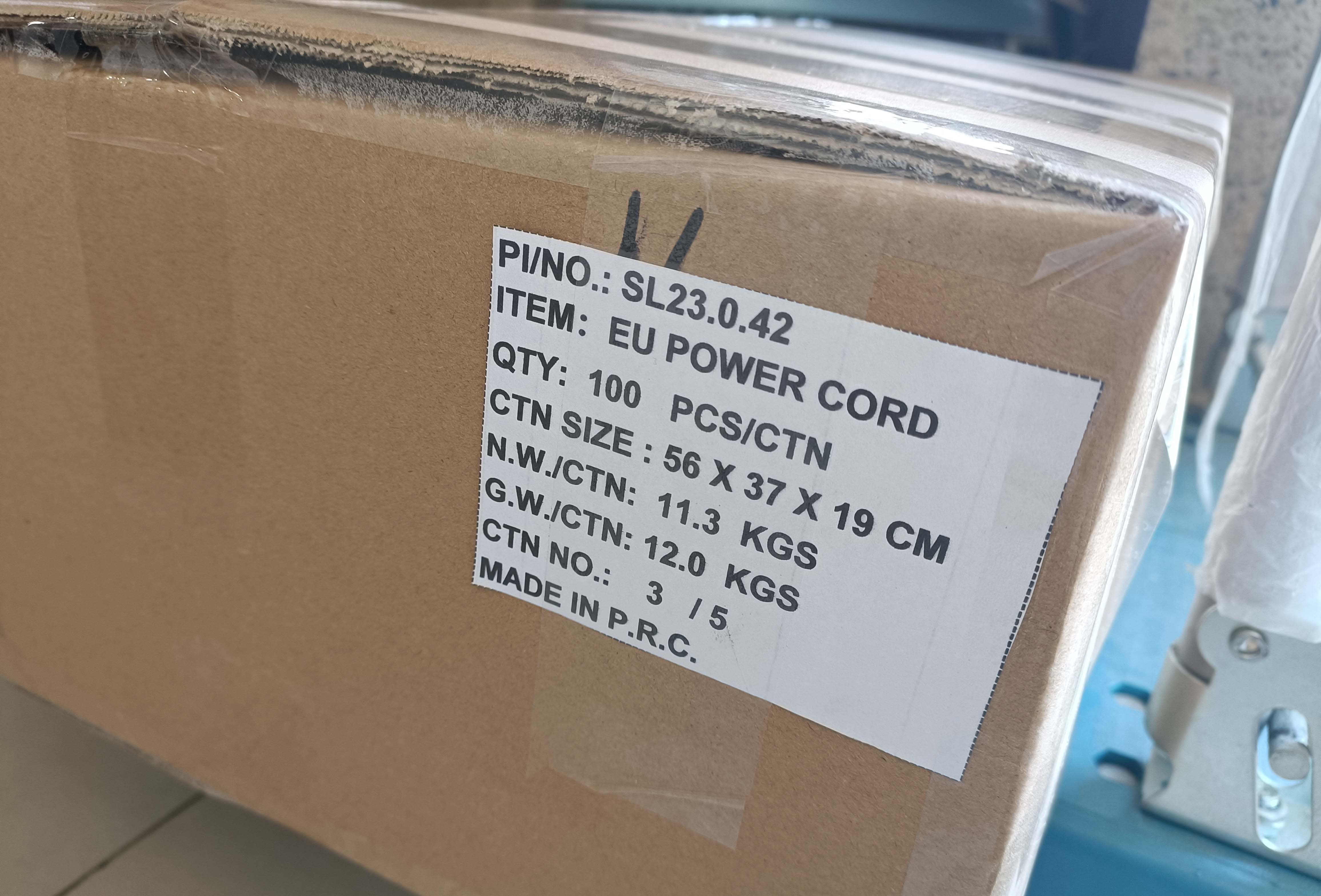 EU lamp cord shipping mark EU lamp cord shipping mark